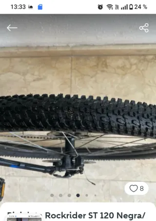 Bicicleta de montaña negra