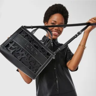 Bolso Tous Amaya Kaos Shock Negro Mediano