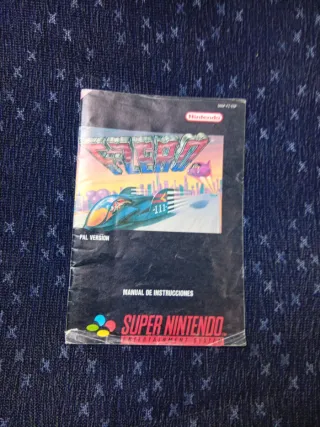 Manual F-Zero SNES PAL España Super Nintendo snes