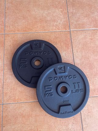 Pareja discos 5kg Domyos