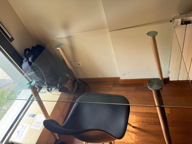 Mesa de cristal moderna 120x80