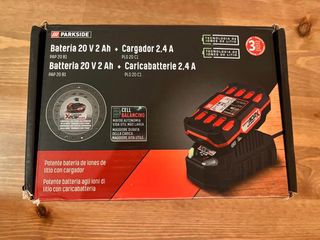 Batería Parkside 20V 2Ah + Cargador 2.4A