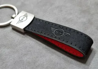 Llavero MINI Cooper One Tacto Piel Cuero Regalo