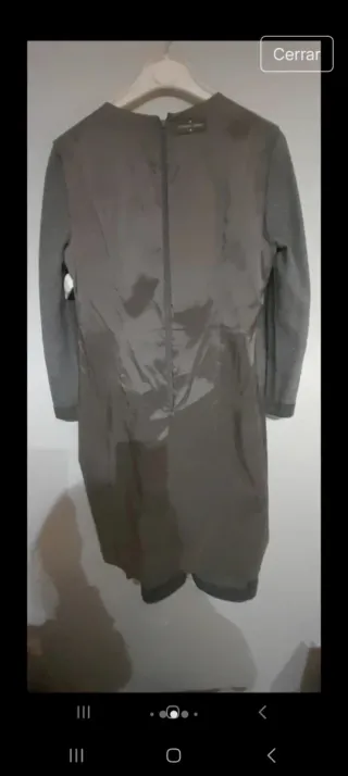 Vestido lana Roberto Verino gris