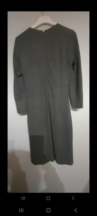Vestido lana Roberto Verino gris