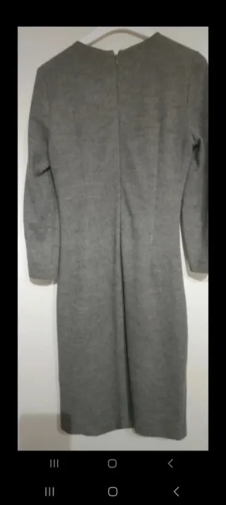 Vestido lana Roberto Verino gris