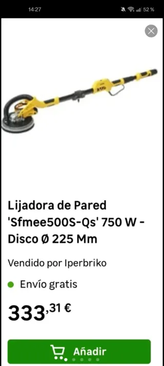 Lijadora pared y techo