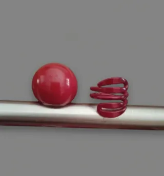 Lote anillos resina, esmalte y madera