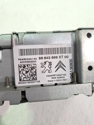 SISTEMA AUDIO / RADIO CD PEUGEOT 207 CC