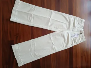 Pantalón recto Zara beige