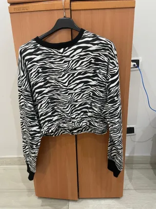 Maglia Terranova fantasia zebra taglia L