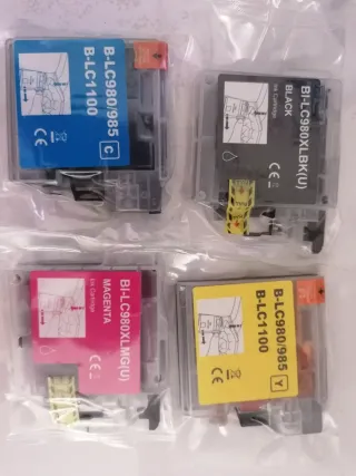 4 Tintas Brother B-LC980/985 B-LC1100