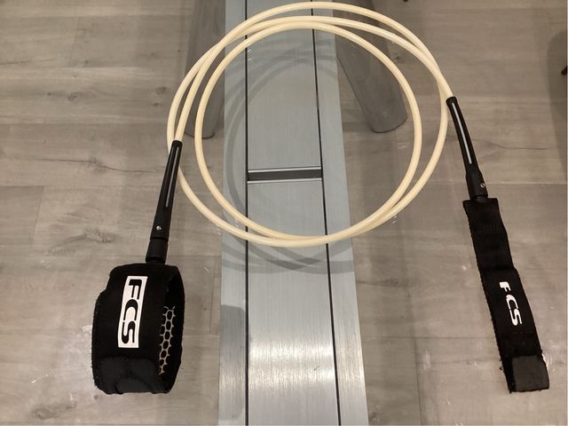 Leash Surf FCS 7” ALL ROUND ESSENTIAL White