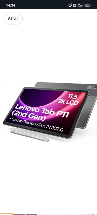 Lenovo Tab P11 (2ª Gen) + Pen