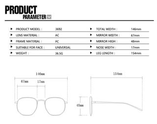 Gafas Negras Geométricas graduadas personalizadas 