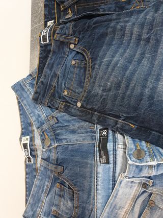 5 Vaqueros Cortos talla 38 y 2 camisetas manga cor
