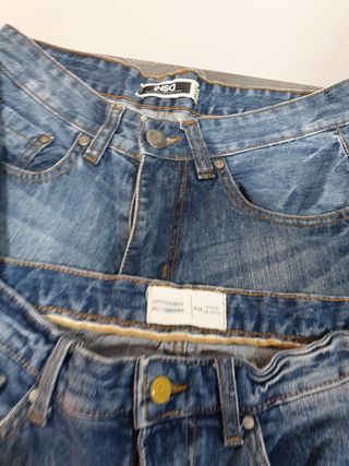 5 Vaqueros Cortos talla 38 y 2 camisetas manga cor