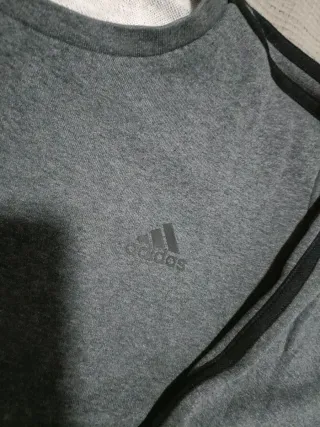 Sudadera Adidas Hombre Gris