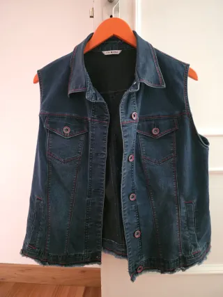 Chaleco Vaquero Punto Roma Talla 48