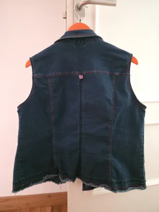 Chaleco Vaquero Punto Roma Talla 48
