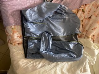 Giubbotto reversibile Kwai blu/grigio mai usato 