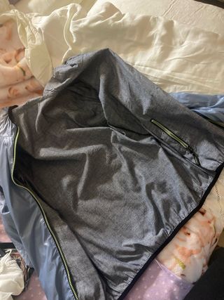 Giubbotto reversibile Kwai blu/grigio mai usato 