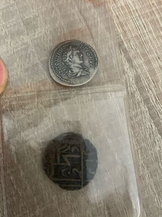 Monedas antiguas romanas y árabes