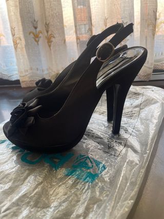 Zapatos de fiesta negros Furiezza