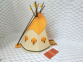 PLAYMOBIL TIPI COMPLETO CAMPAMENTO INDIO 3250 3871