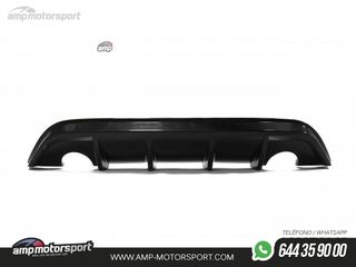 DIFUSOR TRASERO FORD FOCUS ST MK2 2008-2011 NEGRO BRILLO