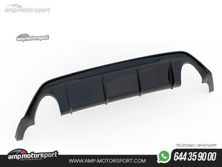 DIFUSOR TRASERO FORD FOCUS ST / ST-LINE MK4 2018-- NEGRO BRILLO
