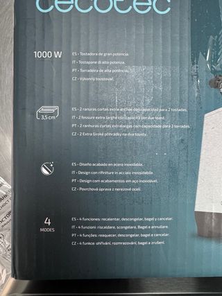 Tostadora Cecotec Big Toast 1000w