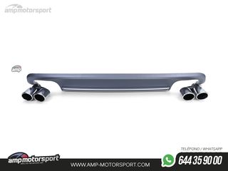 DIFUSOR TRASERO IMPRIMADO CON COLAS DOBLES PARA AUDI A5 8T 2007-2011