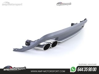 DIFUSOR TRASERO IMPRIMADO CON COLAS DOBLES PARA AUDI A5 8T 2007-2011