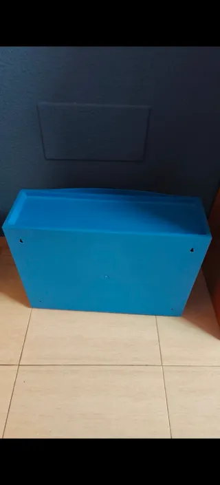 Scarpiera in plastica blu Ikea