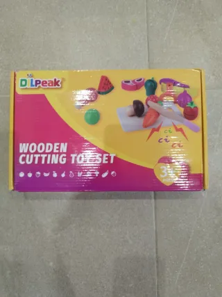 Set Cocina Madera Frutas Verduras