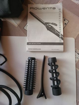 Plancha Rowenta con accesorios