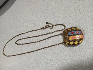 Colgante Monedero Vintage Multicolor
