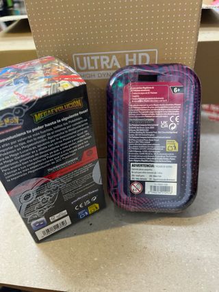 Cartas Pokémon Mega Evolución  Caja 18s Mini Lata