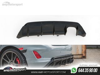 DIFUSOR TRASERO FORD FIESTA MK8 2017-- NEGRO MATE