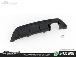 DIFUSOR TRASERO FORD FIESTA MK8 2017-- NEGRO MATE