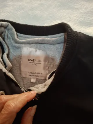 Abrigo Zara Talla  Negro