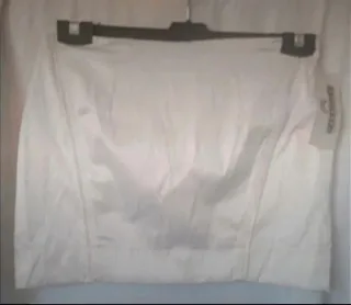 Falda mini Paparazzi blanca nueva con etiqueta