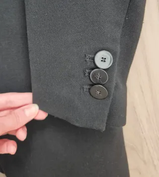 Americana Larga Zara Negra