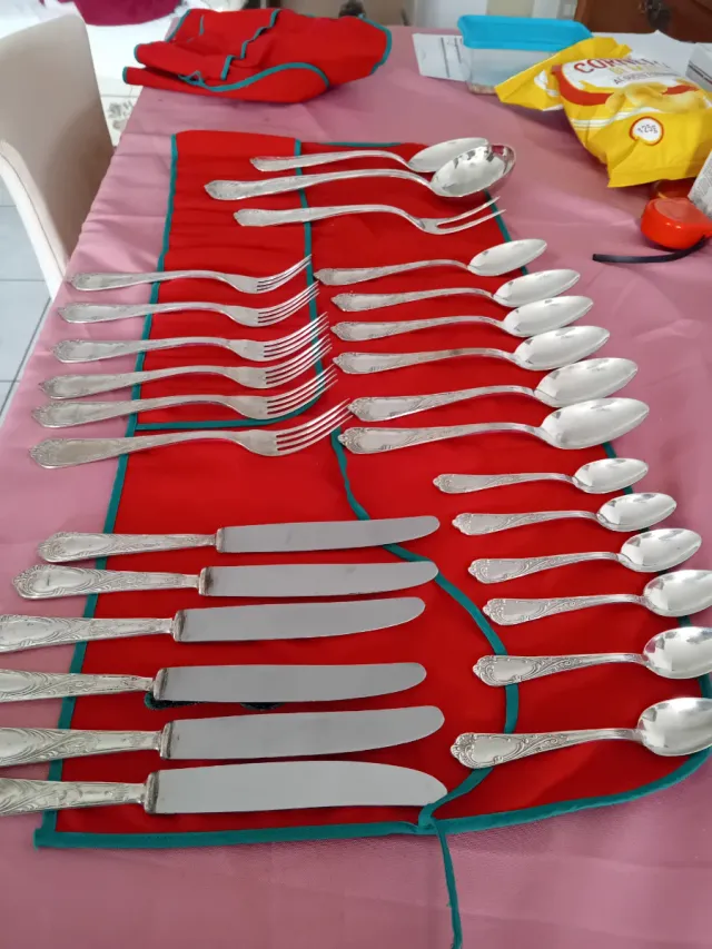 Posate placcati argento 800