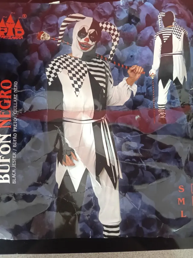 Disfraz Bufón Payaso Asesino Partilandia