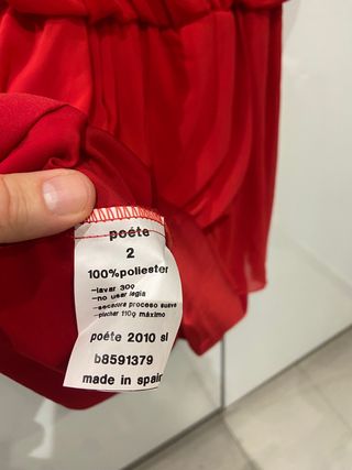 Vestido Poete Rojo Fiesta