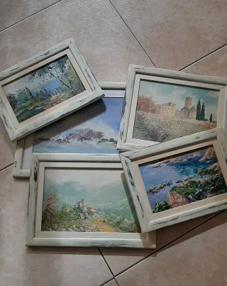 5 oli e 1 acquerello