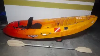 Kayak Mambo Naranja/Amarillo con Remo
