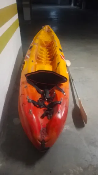 Kayak Mambo Naranja/Amarillo con Remo